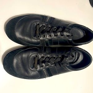 Dolce & Gabbana Leather Black Casual Sneakers